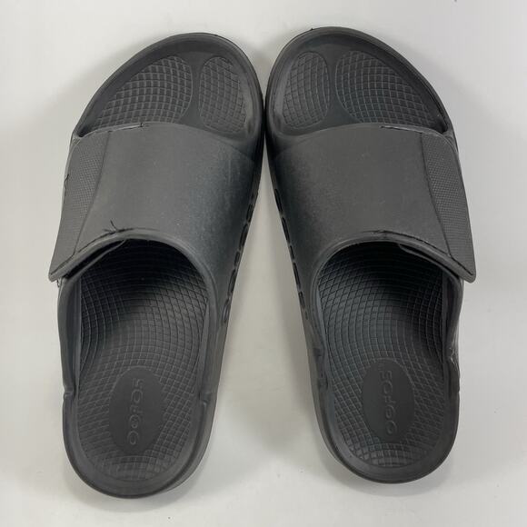 Oofos Ooahh Sport Flex Slide Sandal Mens Size 8 Black Comfort Shoes Recovery main image 6